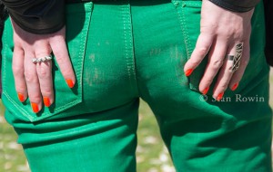 Red Nails on Green Jeans
