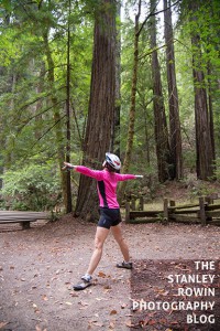 Yoga amongst the Redwoods at Armstrong Redwoods State Natural Reserve,